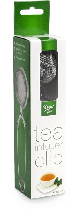 Zaparzacz Sitkowy Do Herbaty i Ziół Szczypce Stal Nierdzewna ROYAL TEA