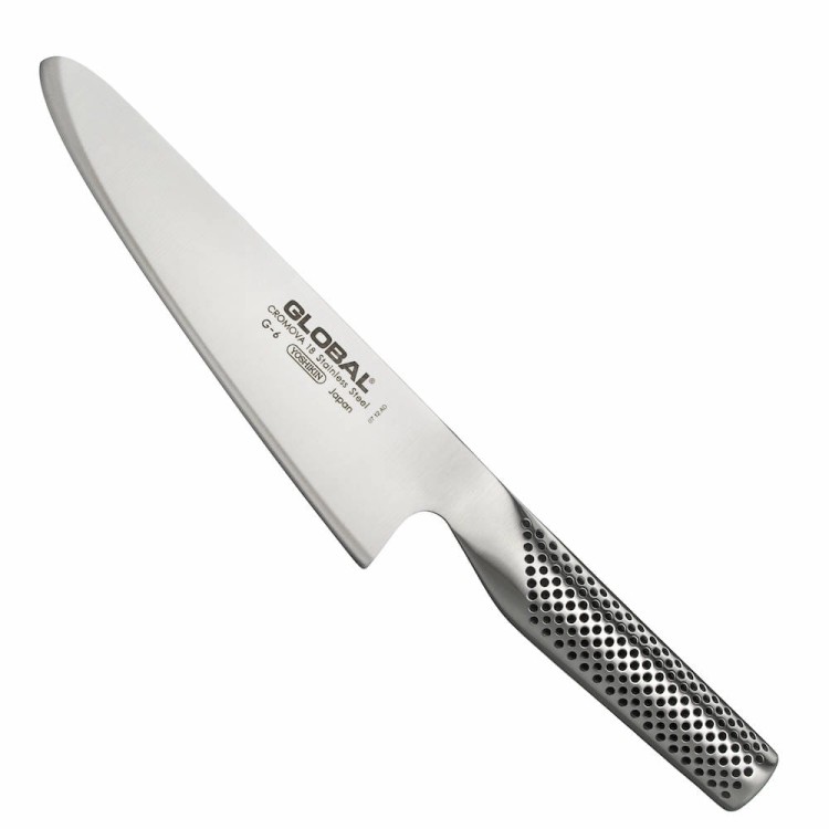 Global Japoński Ostry Nóż Kuchenny Do Plastrowania Mięsa 56-58 HRC 18cm G-6