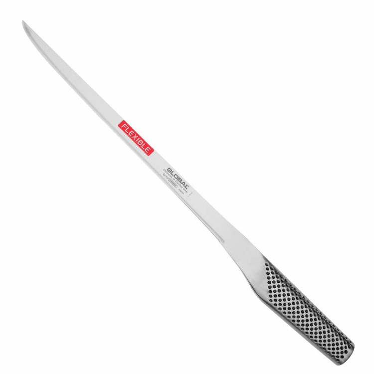 Global Japoński Ostry Nóż w Stylu Hiszpańskim Do Szynki 56-58 HRC 25cm G-95