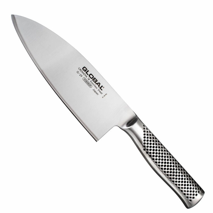 Global Japoński Ostry Nóż Kuchenny Do Ryb i Mięsa 56-58 HRC 18cm G-29