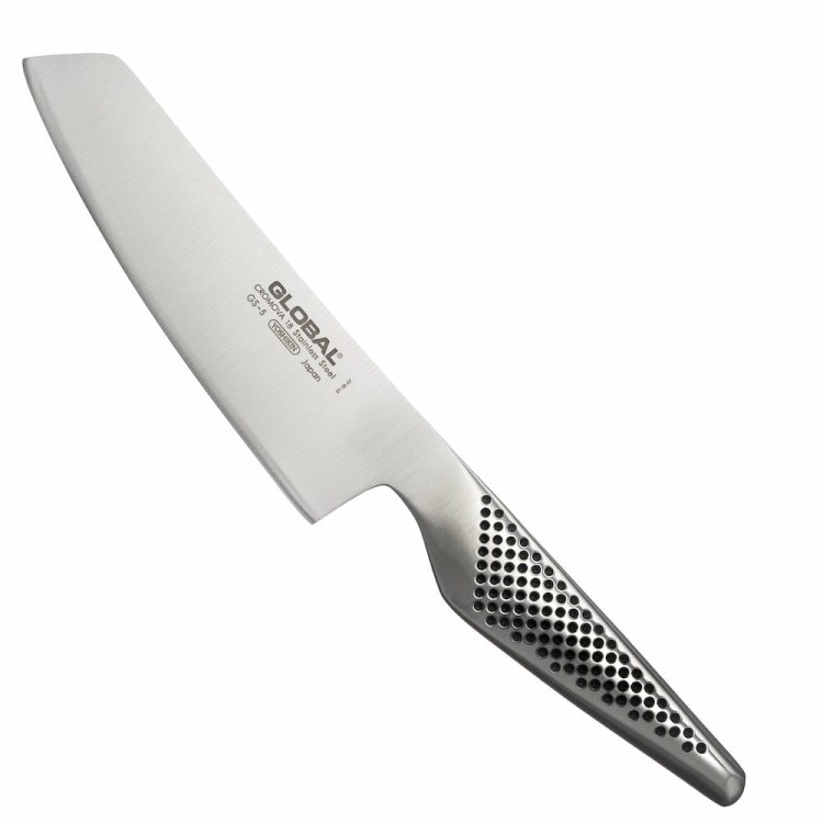 Global Japoński Stalowy Ostry Nóż Kuchenny Do Warzyw 14cm 56-58 HRC GS-5