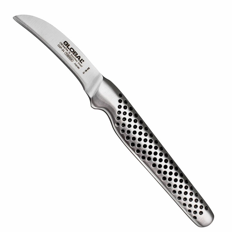 Global Japoński Ostry Nóż Kuchenny Do Obierania Duża Rączka 56-58 HRC 5cm GSF-34