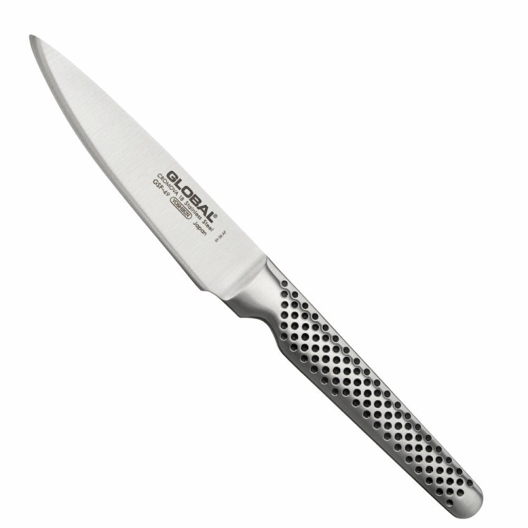 Global Japoński Ostry Nóż Kuchenny Uniwersalny Do Owoców Warzyw 56-58 HRC 11cm GSF-49