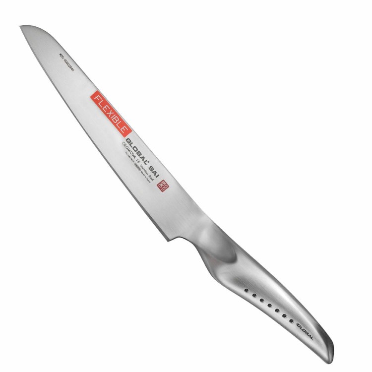 Global SAI Japoński Elastyczny Ostry Nóż Kuchenny Uniwersalny 17cm SAI-M05