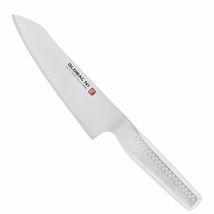 Global NI Japoński Stalowy Ostry Nóż Kuchenny Santoku Do Warzyw 18cm GN-007
