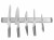 Global Japoński Zestaw Listwa Magnetyczna Gładka 51cm z 5 Nożami G-90/51-SET5