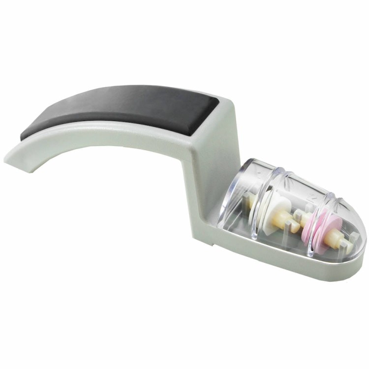 MinoSharp Ceramiczna Ostrzałka Wodna Do Noży Global 220, Szaro-Czarna