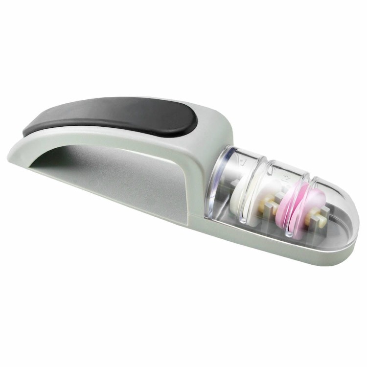 Global MinoSharp Plus Japońska Ceramiczna Ostrzałka Wodna Do Noży 440 Szaro-Czarna 440GB