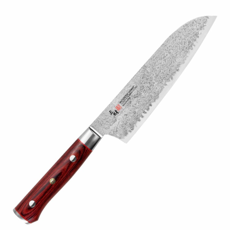 Mcusta Zanmai VG-10 Pro Flame Japoński Nóż Kuchenny Santoku Do Warzyw 18cm