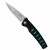 Mcusta Zanmai Katana VG-10 Black/Green Japoński Ostry Nóż Składany 8,5cm