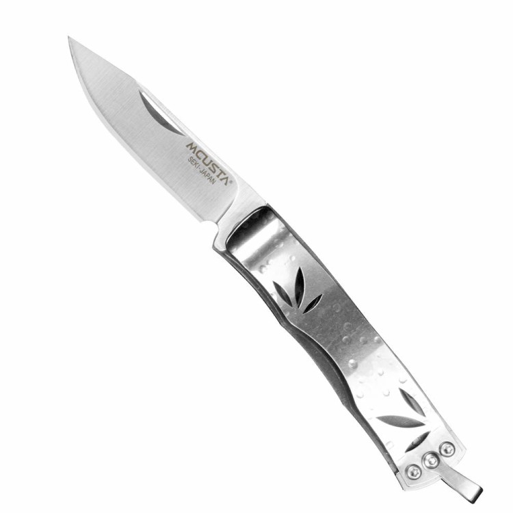 Mcusta Zanmai Neckknife Bamboo Corian AUS-8A Japoński Nóż Składany 5,5cm