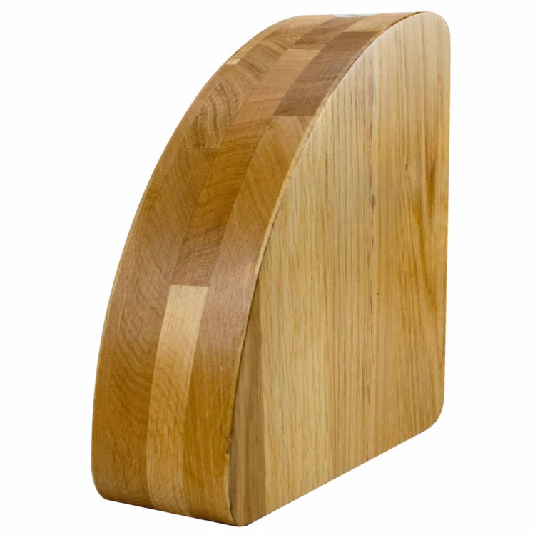 BISBELL Drewniany Blok Magnetyczny Dąb Dębowy Na Noże 25cm x 25cm BMMBO250