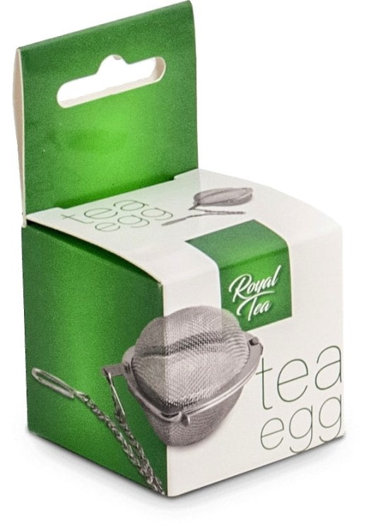 Zaparzacz Sitko Do Herbaty i Ziół Stalowa Kula 4,5cm z Łańcuszkiem ROYAL TEA