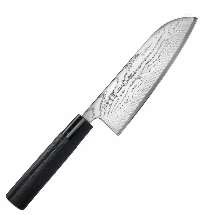 Tojiro Shippu Black VG-10 Japoński Nóż Kuchenny Santoku Do Warzyw 16,5cm