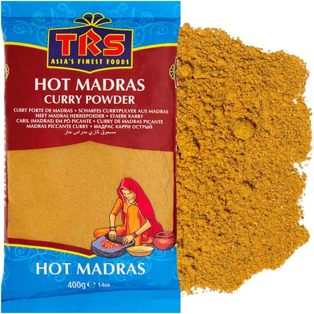 Indyjska Aromatyczna Przyprawa Curry Madras HOT Ostra w Proszku 400g TRS
