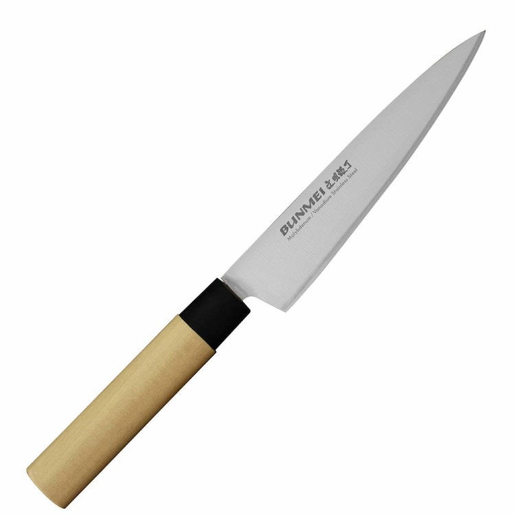 Bunmei Japoński Ostry Nóż Kuchenny Uniwersalny Do Owoców 56-57 HRC 15cm