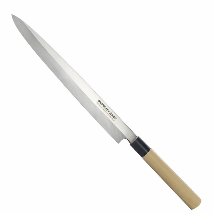 Bunmei Japoński Ostry Nóż Kuchenny Yanagi Sashimi Do Sushi Filetowania 30cm
