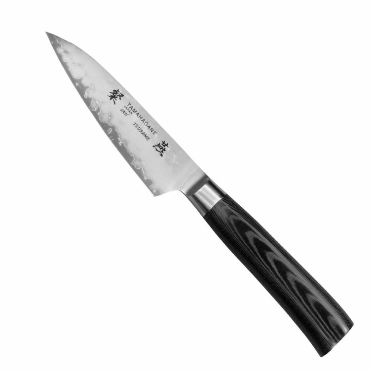 Tamahagane Tsubame Black VG-5 Japoński Nóż Kuchenny Do Obierania 61HRC 9cm