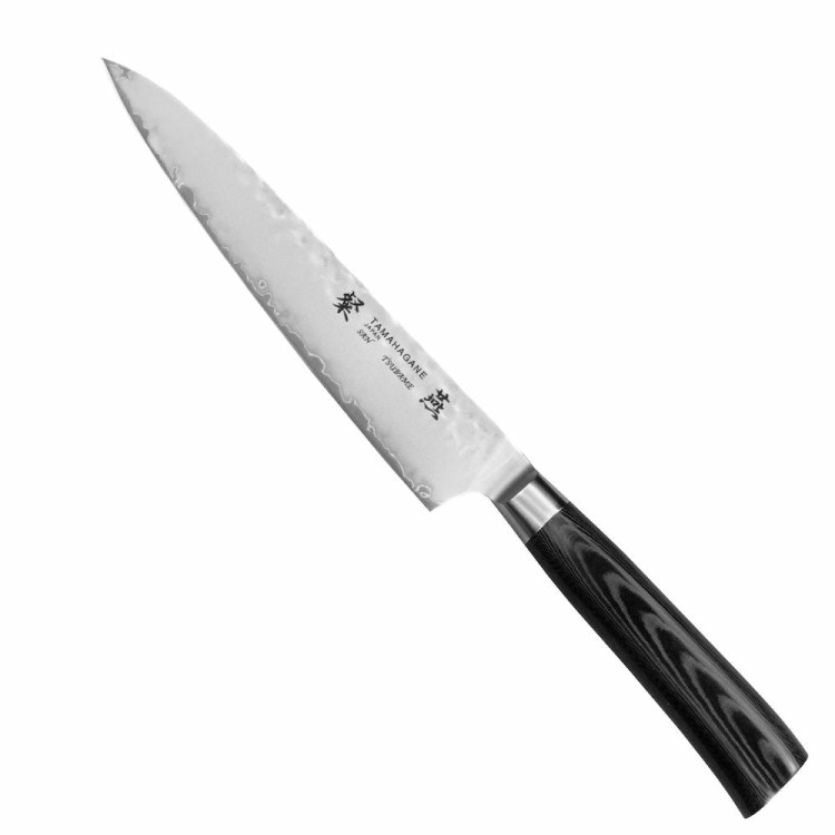 Tamahagane Tsubame Black VG-5 Japoński Nóż Kuchenny Uniwersalny 61HRC 15cm