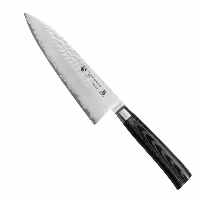 Tamahagane Tsubame Black VG-5 Japoński Nóż Kuchenny Szefa Kuchni 61HRC 15cm