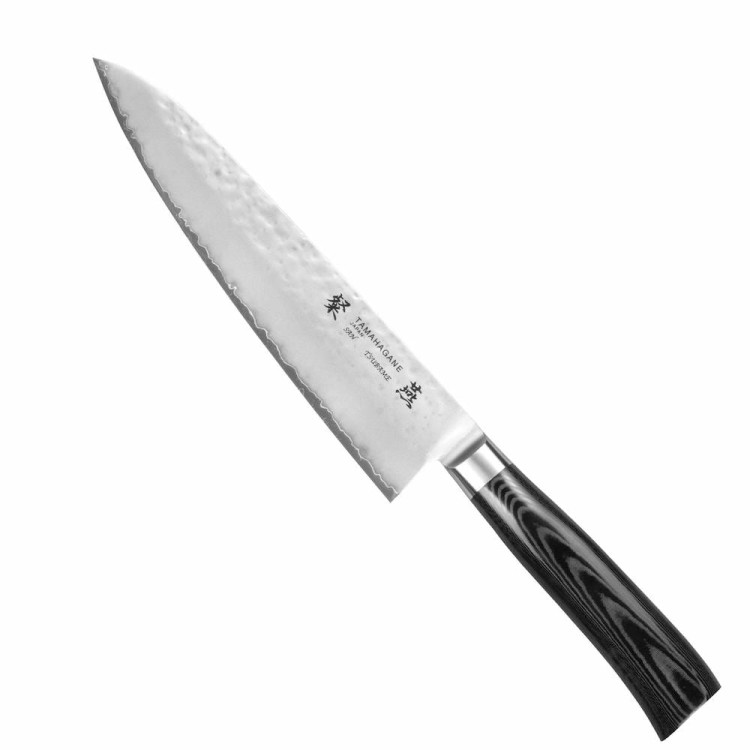 Tamahagane Tsubame Black VG-5 Japoński Nóż Kuchenny Szefa Kuchni 61HRC 21cm
