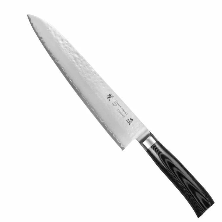 Tamahagane Tsubame Black VG-5 Japoński Nóż Kuchenny Szefa Kuchni 61HRC 24cm