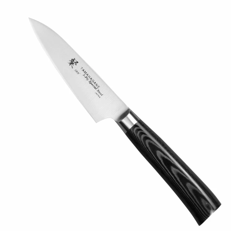 Tamahagane SAN Black Nóż Do Obierania 9cm