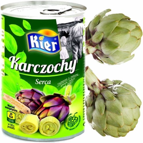 Hiszpańskie Karczochy Serca w Zalewie Karczoch Ze Świeżych Zbiorów 390g KIER