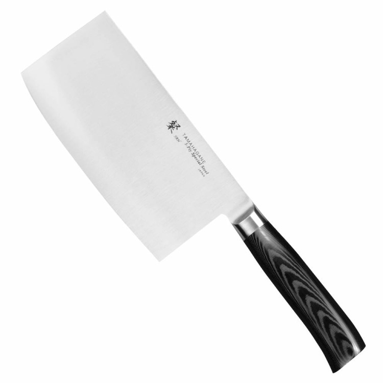 Tamahagane SAN Black Nóż Chiński Do Siekania 18cm