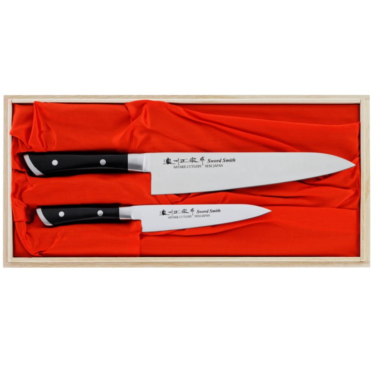 Satake Hiroki Japoński Zestaw 2 Noży Uniwersalny 13cm i Szefa Kuchni 21cm