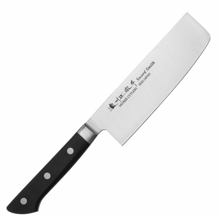 Satake Satoru Japoński Ostry Nóż Tasak Nakiri Do Siekania 56-58 HRC 16cm