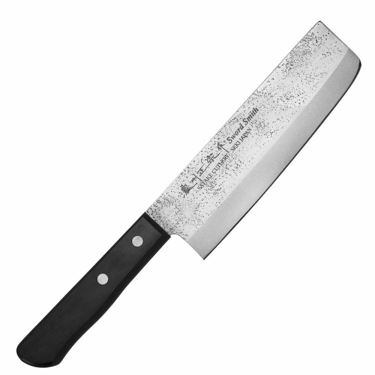 Satake Nashiji Black Pakka Japoński Ostry Nóż Nakiri Tasak Do Siekania 16cm