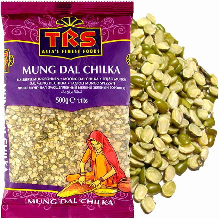Indyjska Soczewica Fasola Mung Moong Połówki Łamana Indie 500g 0,5kg TRS