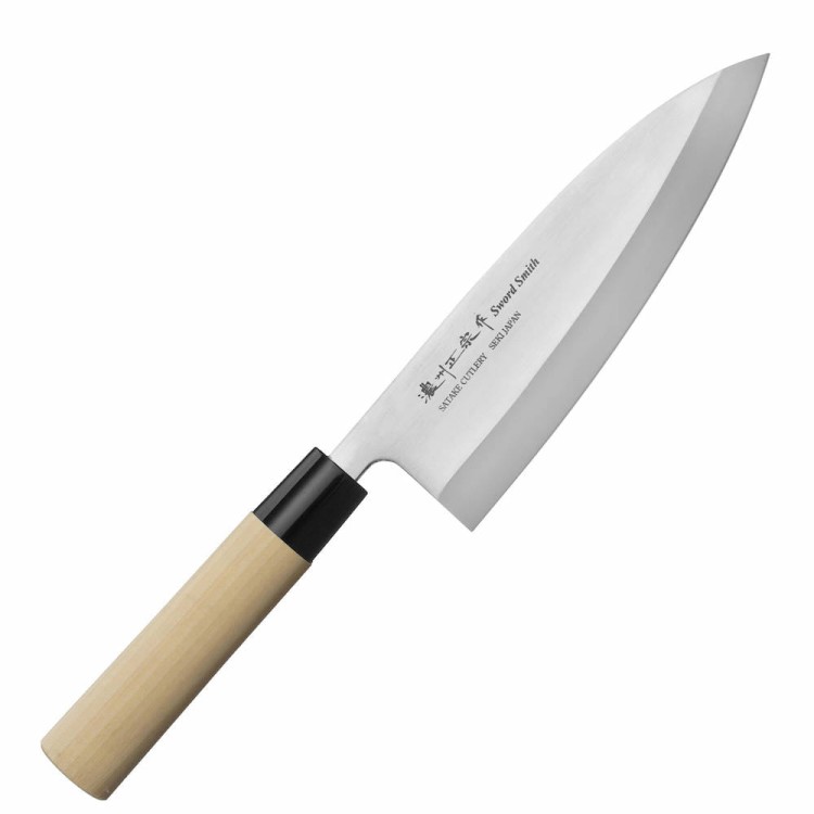 Satake S/D 420J2 Japoński Ostry Nóż Kuchenny Do Mięsa Deba 18cm