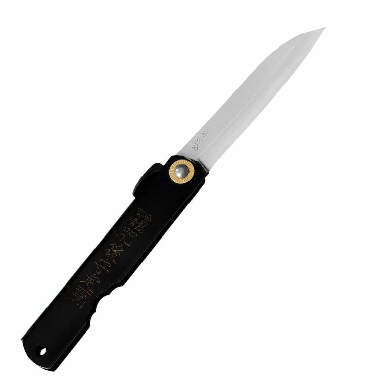 Nóż Kieszonkowy Shirogami Higonokami Sasaha Black 79 mm
