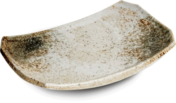 Ceramiczny Jasny Talerz Do Serwowania Sushi HIKARI 22cm x 15cm EDO JAPAN