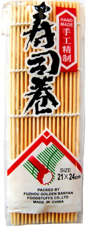 Mata Bambusowa Do Zawijania Rollowania Sushi OKRĄGŁA 21x24cm MAKI-SU
