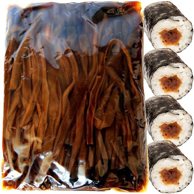 Tykwa Kanpyo Karmelowy Dodatek Do Sushi w Słodkiej Zalewie 1kg 1000g ASIA KITCHEN