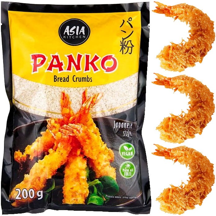 Chrupiąca Gruba Panierka PANKO Chińska Bułka Tarta Crispy Breadcrumbs 200g ASIA KITCHEN