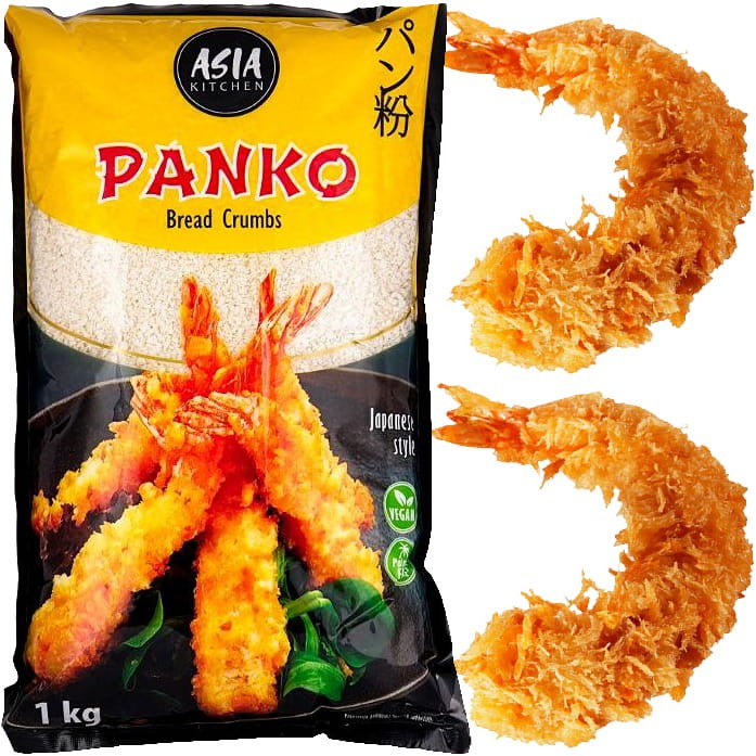 Chrupiąca Panierka Panko Do Mięsa i Krewetek Bułka Tarta Typu Japońskiego 1kg 1000g ASIA KITCHEN
