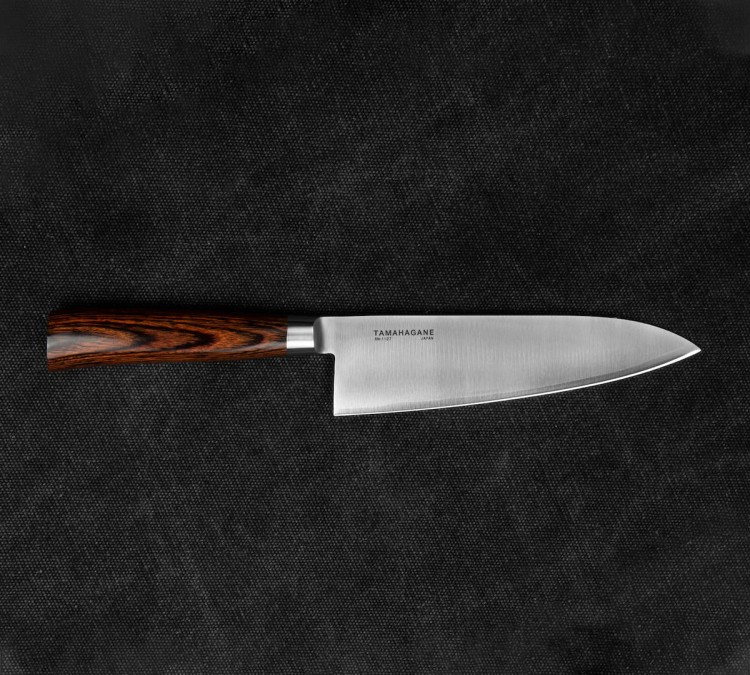 Tamahagane SAN Brown Nóż Szefa Kuchni 15cm