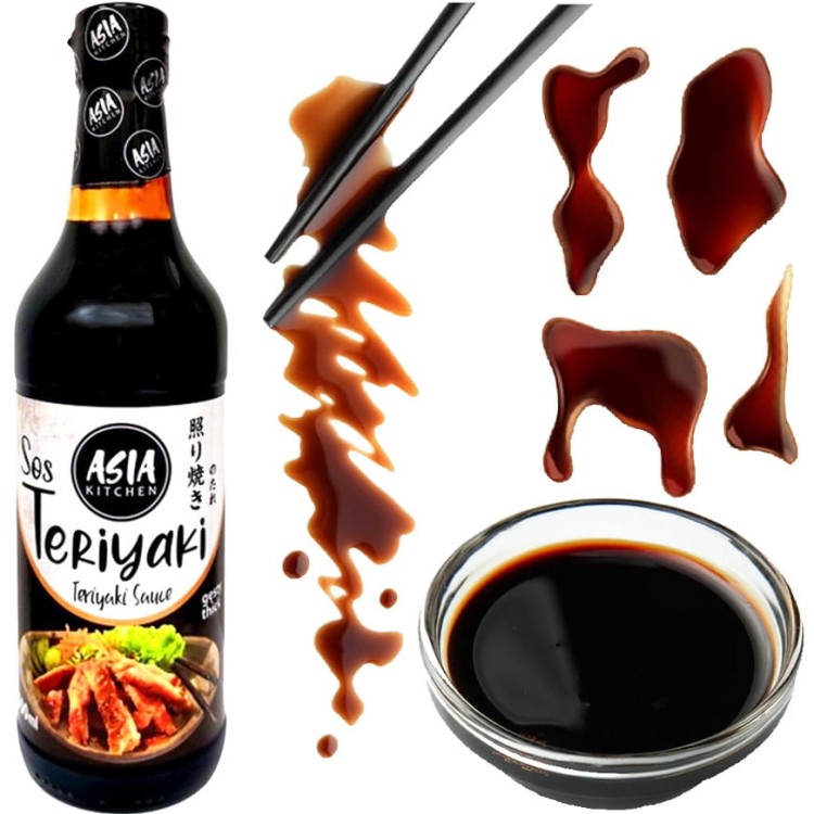 Chiński Gęsty Sos Sojowy Marynata Teriyaki Do Mięsa 500ml ASIA KITCHEN