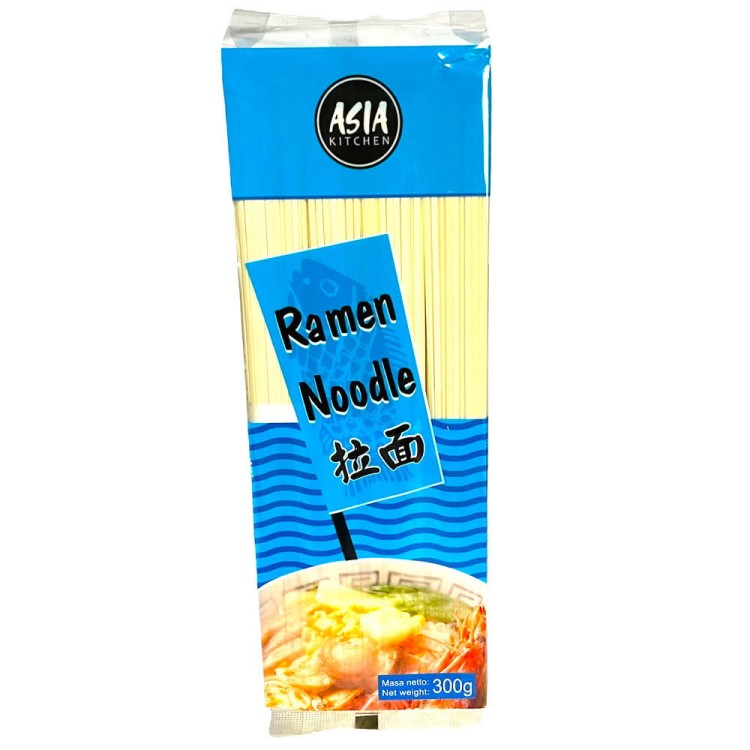 Makaron Ramen Do Japońskiej Zupy Pszenny Nitki Porcjowany 300g ASIA KITCHEN