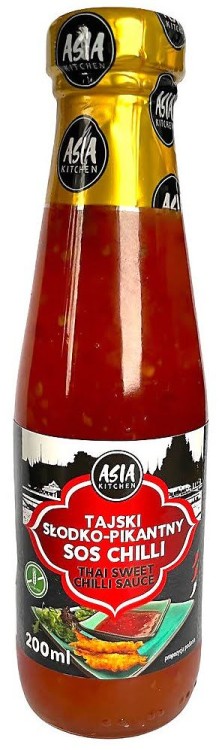 Tajski Gęsty Słodki Sos Chili Do Kurczaka Sweet Sauce 200ml ASIA KITCHEN