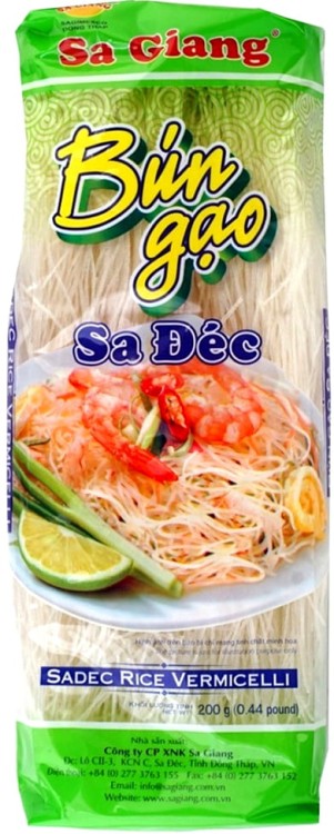 Wietnamski Makaron Ryżowy Do Zupy Vermiceli Nitki Bez Glutenu 200g SA GIANG