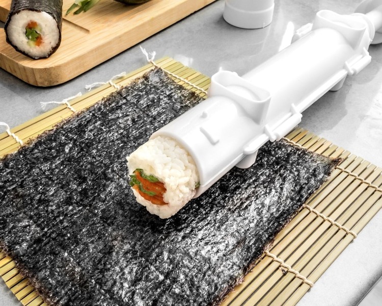 Zestaw Do Robienia Sushi DELUXE 14 Akcesoriów Mata Roller Nóż Na Prezent