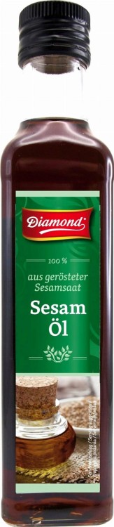 Chiński Olej Sezamowy z Prażonych Ziaren Sezamu 100% Naturalny Smak 500ml DIAMOND