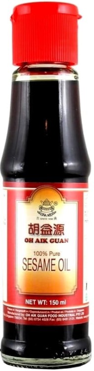 Olej Sezamowy z Prażonych Ziaren Sezamu 150ml Czysty Smak OH AIK GUAN