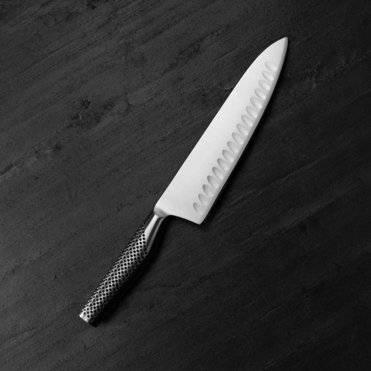 Global Japoński Nóż w Stylu Europejskim Szefa Kuchni Żłobiony 20,5cm GF-99