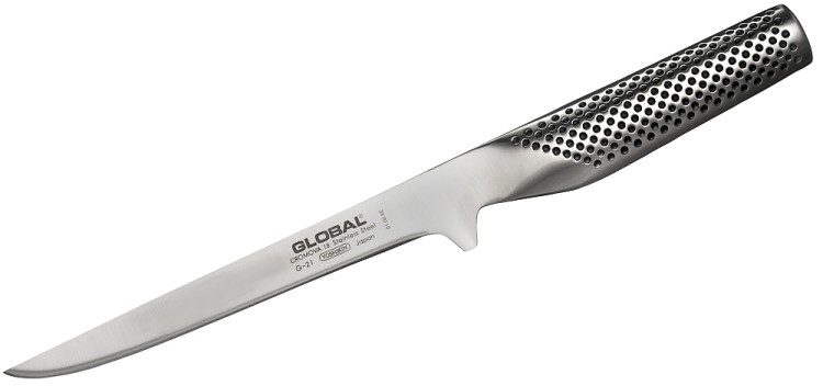 Global Zestaw Noży w Gładkim Bloku 8 Częściowy